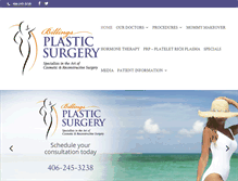 Tablet Screenshot of billingsplasticsurgery.com